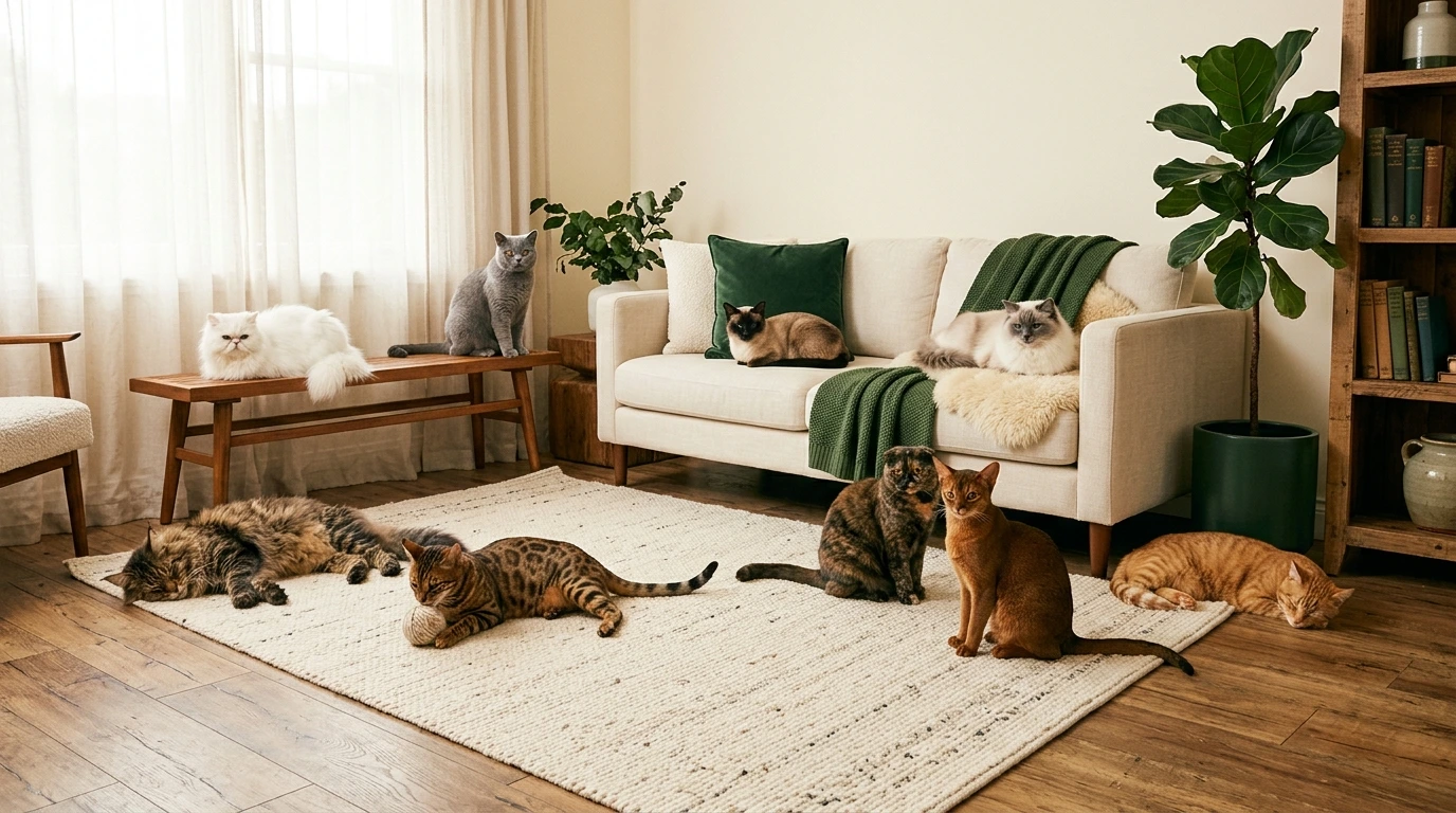 Gatti di razze diverse