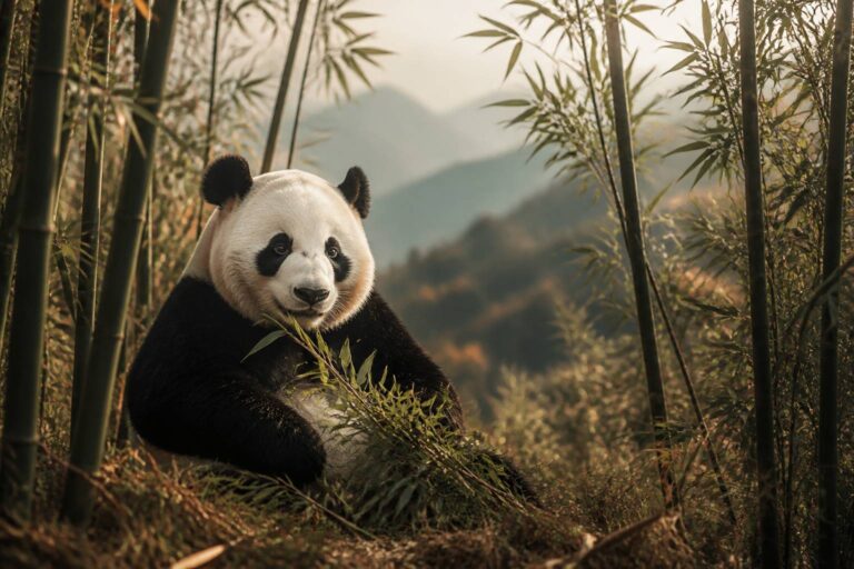 Il panda gigante (Ailuropoda melanoleuca): il simbolo unico della fauna cinese