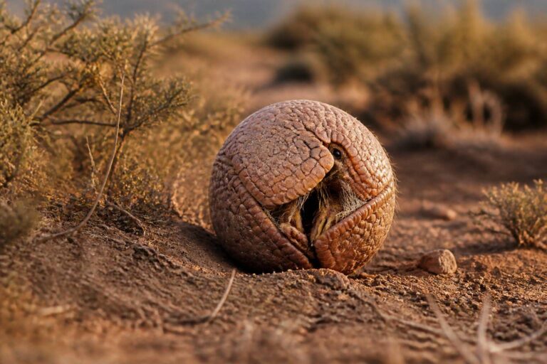 Alla scoperta dell’armadillo a tre fasce: l’animale che si protegge chiudendosi a palla, protagonista di questo video