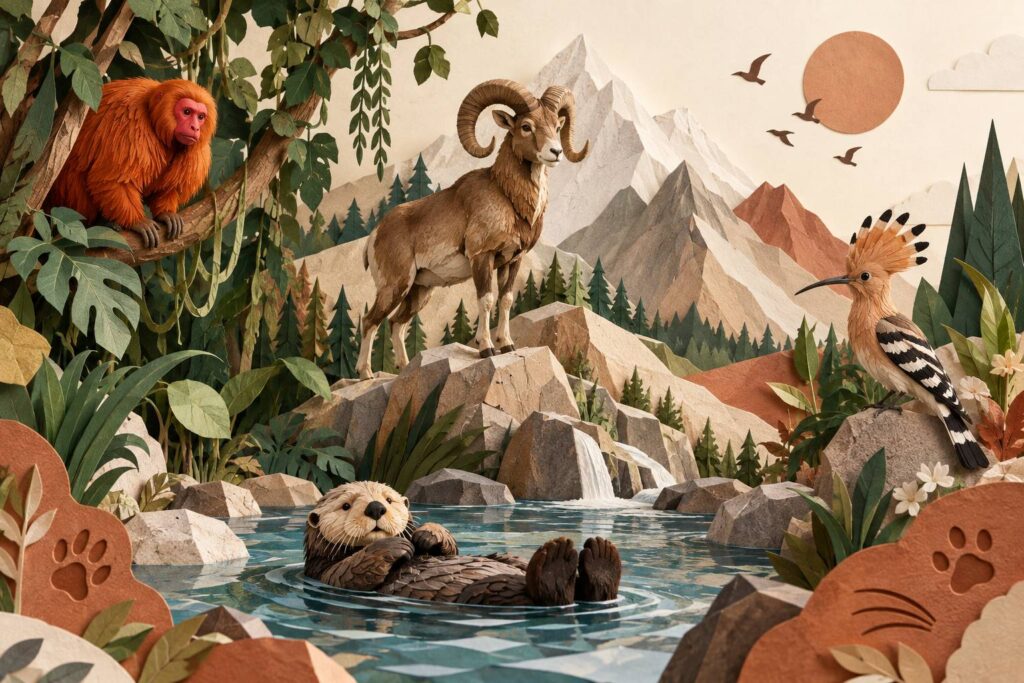 Illustration éditoriale du sujet : Scopri gli Animali che Iniziano con la Lettera U